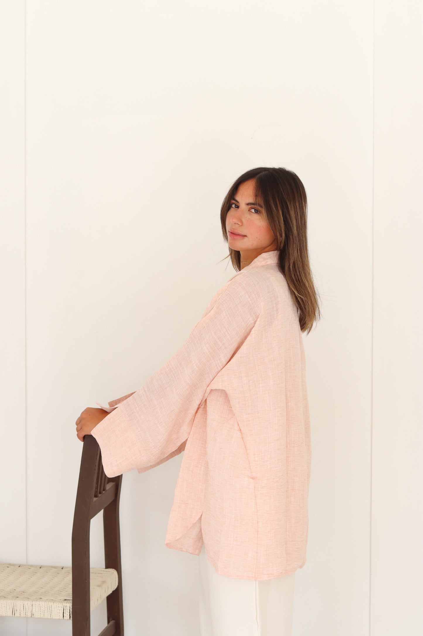 Open Sleeve Oversized Shirt
