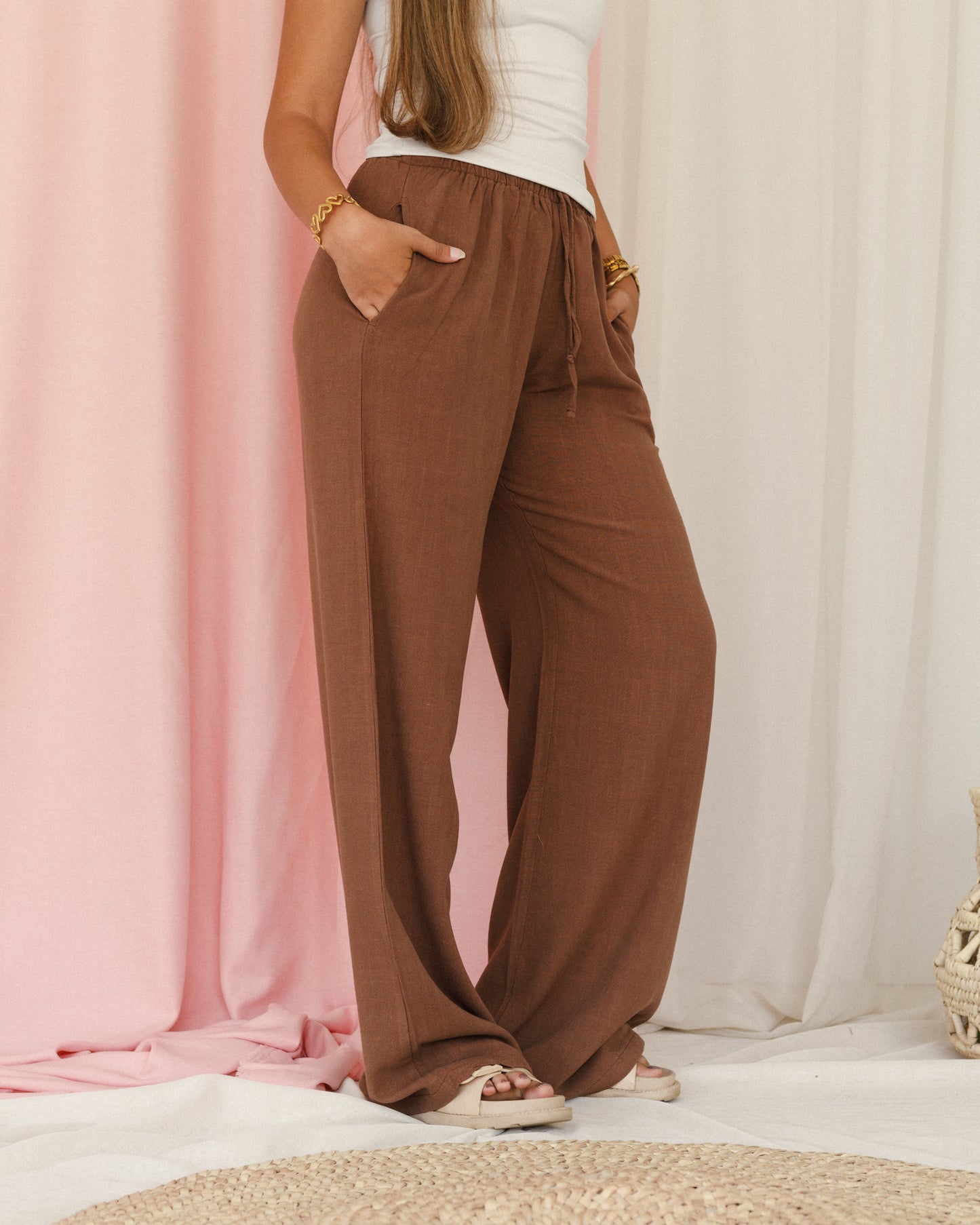 Linen Pants With Pockets