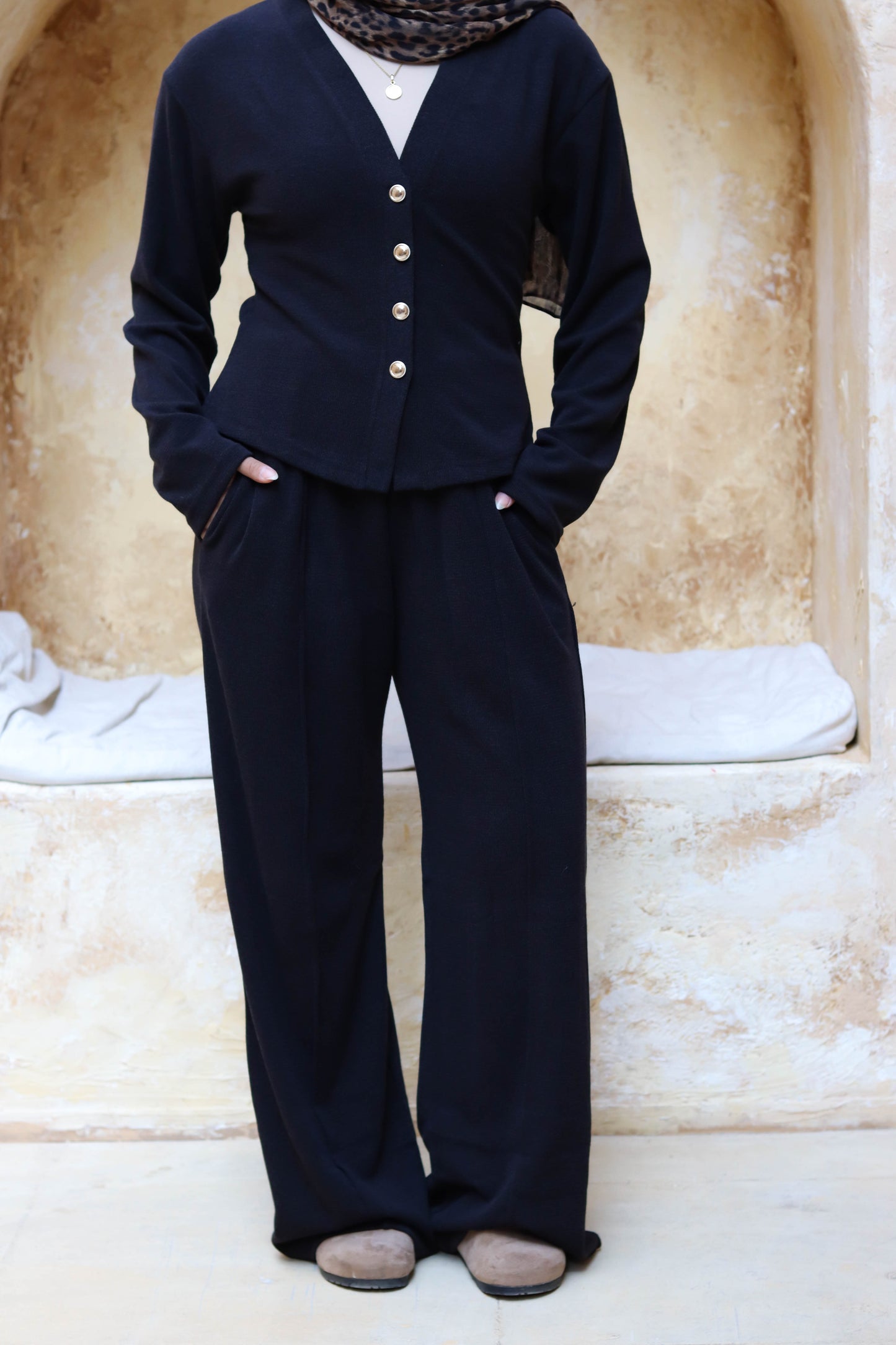 Soft Button Set Black