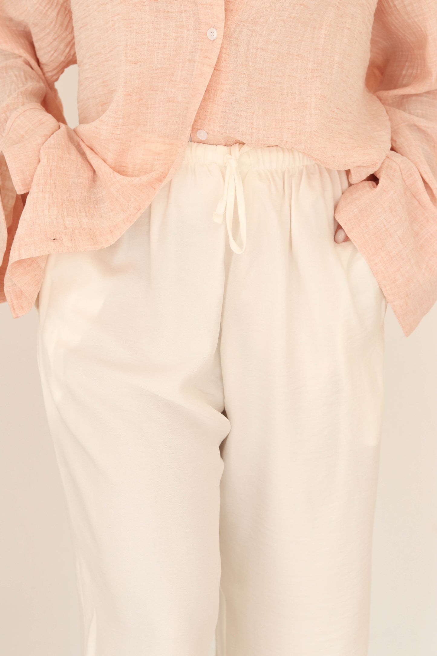 Wide Leg Pants in White