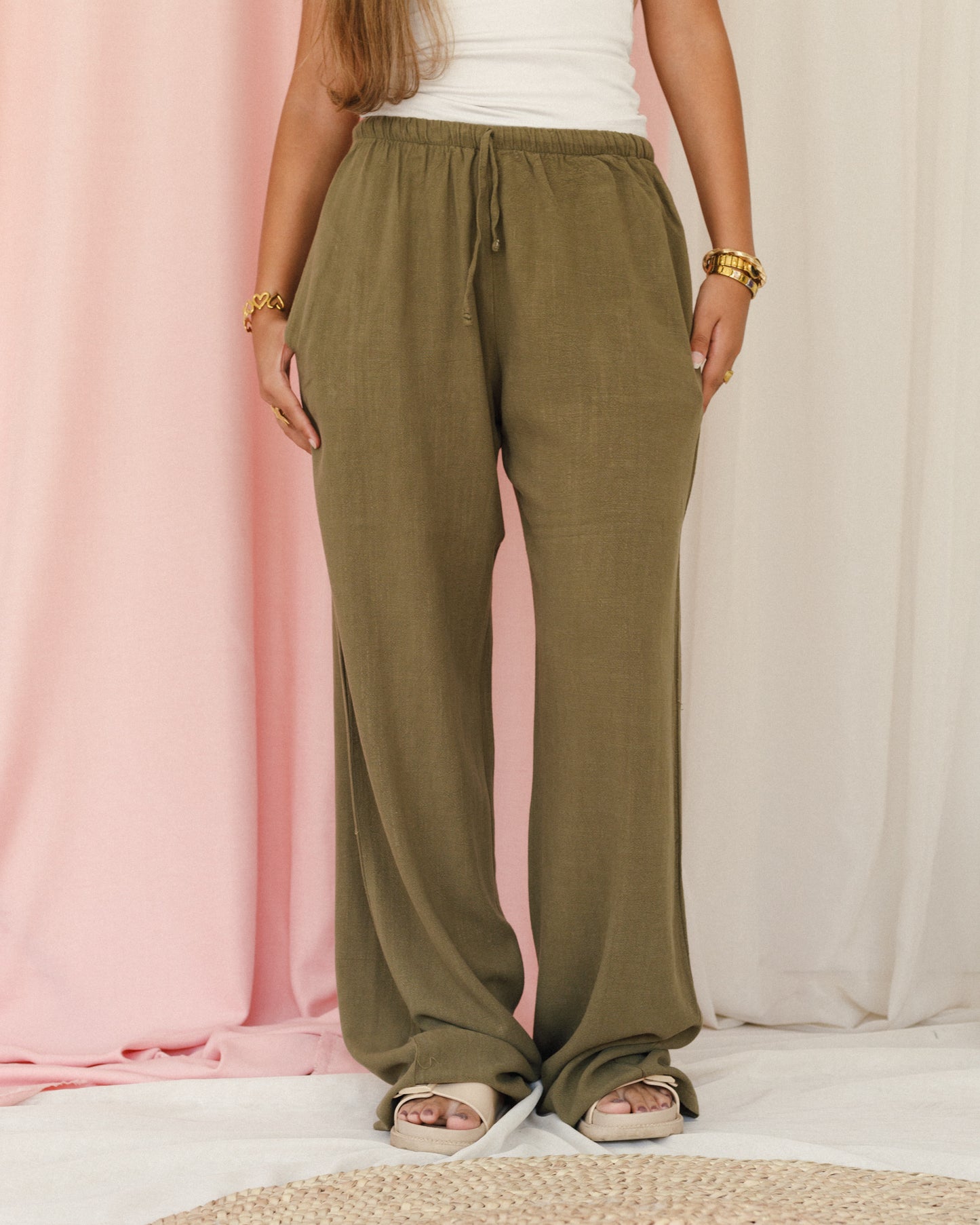 Linen Pants With Pockets