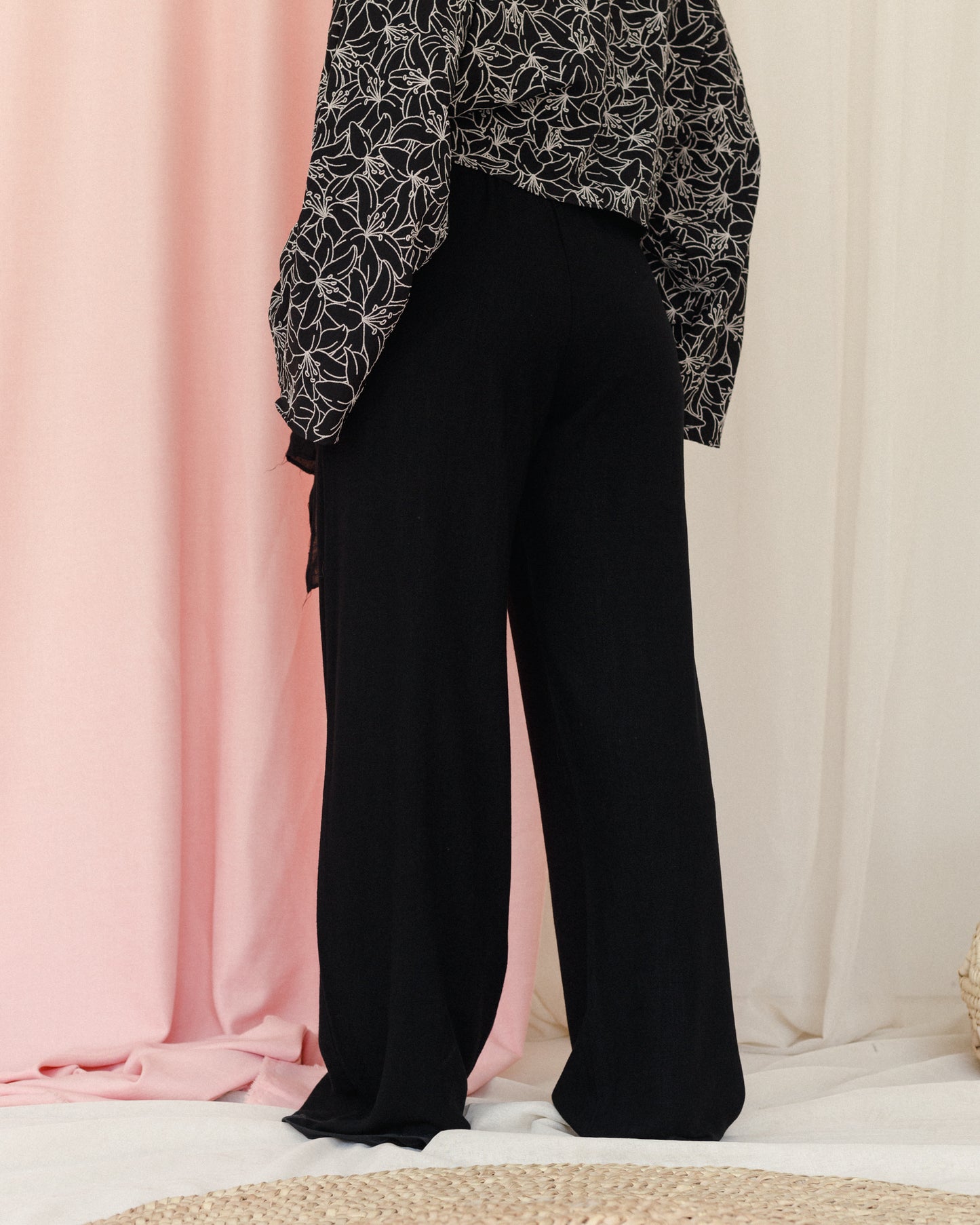 Linen Pants With Pockets Black
