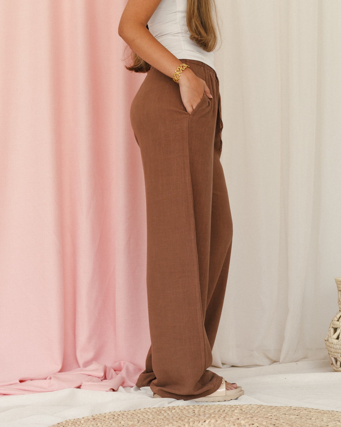 Linen Pants With Pockets