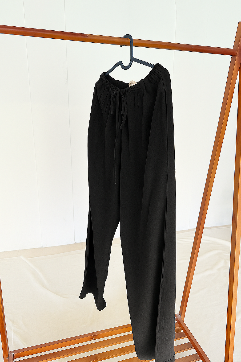 Linen Pants With Pockets Black