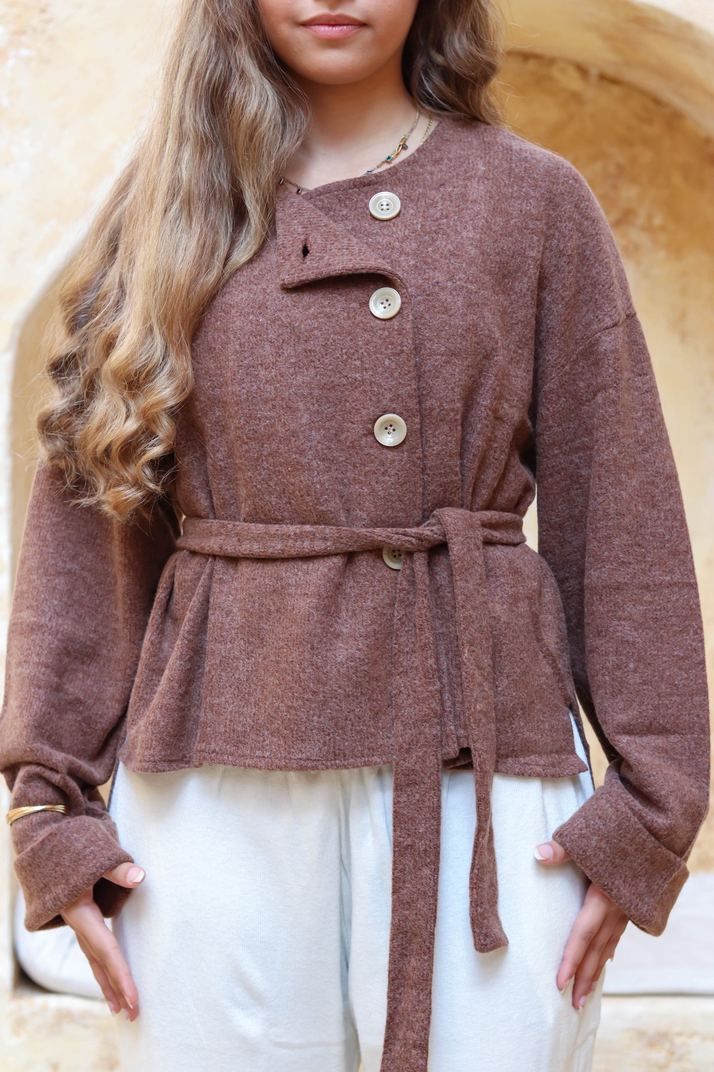 Cloud Cardigan Brown