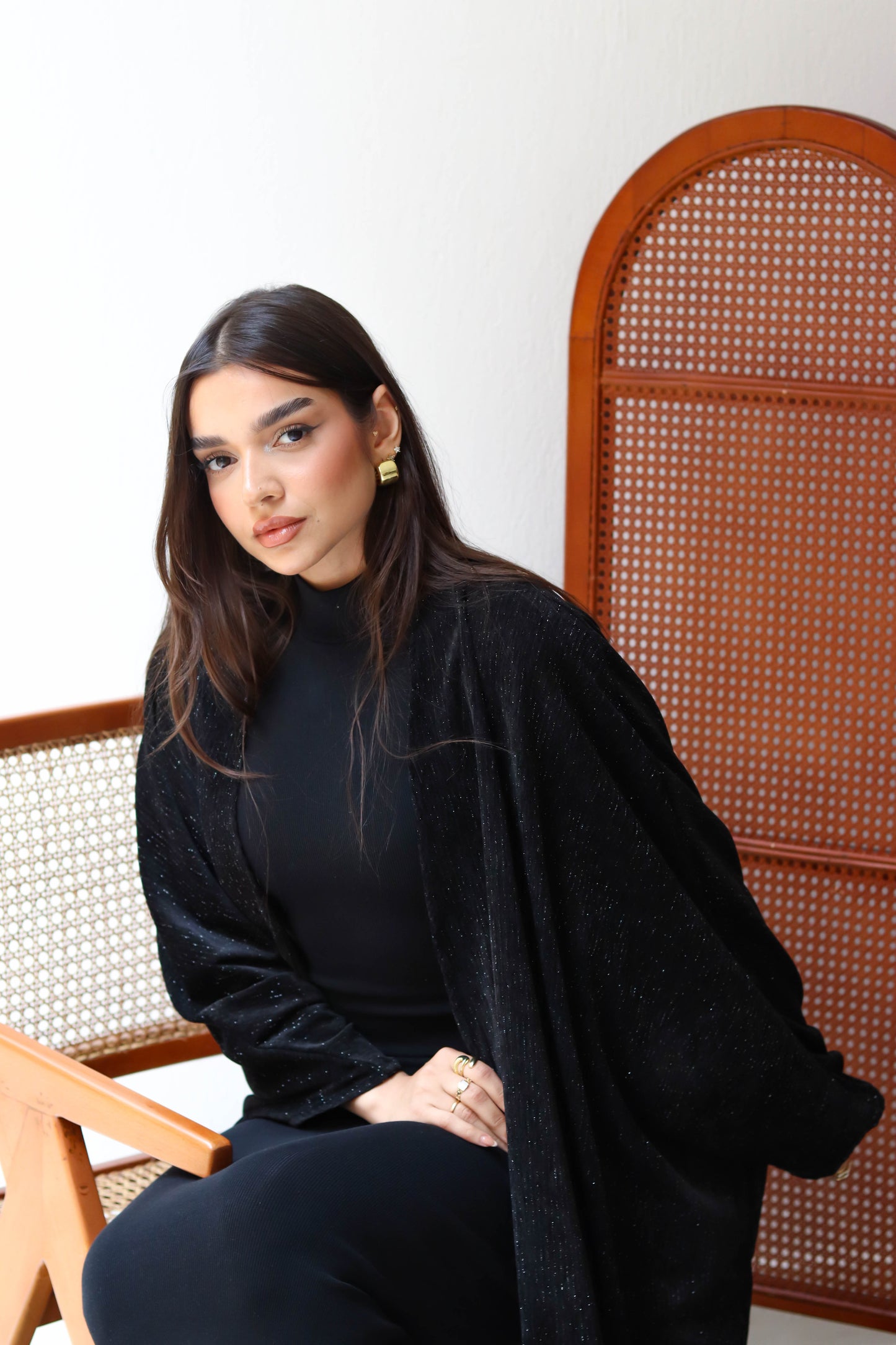 Layali Luxe Kaftan - Black