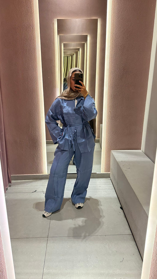 Everyday Linen Pants - Denim