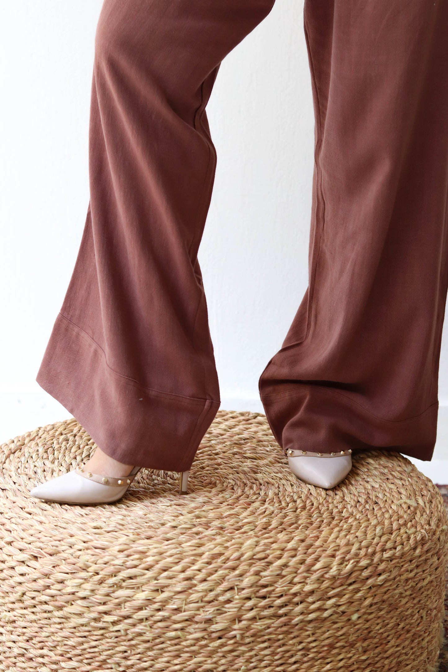 Linen Pants - Brown