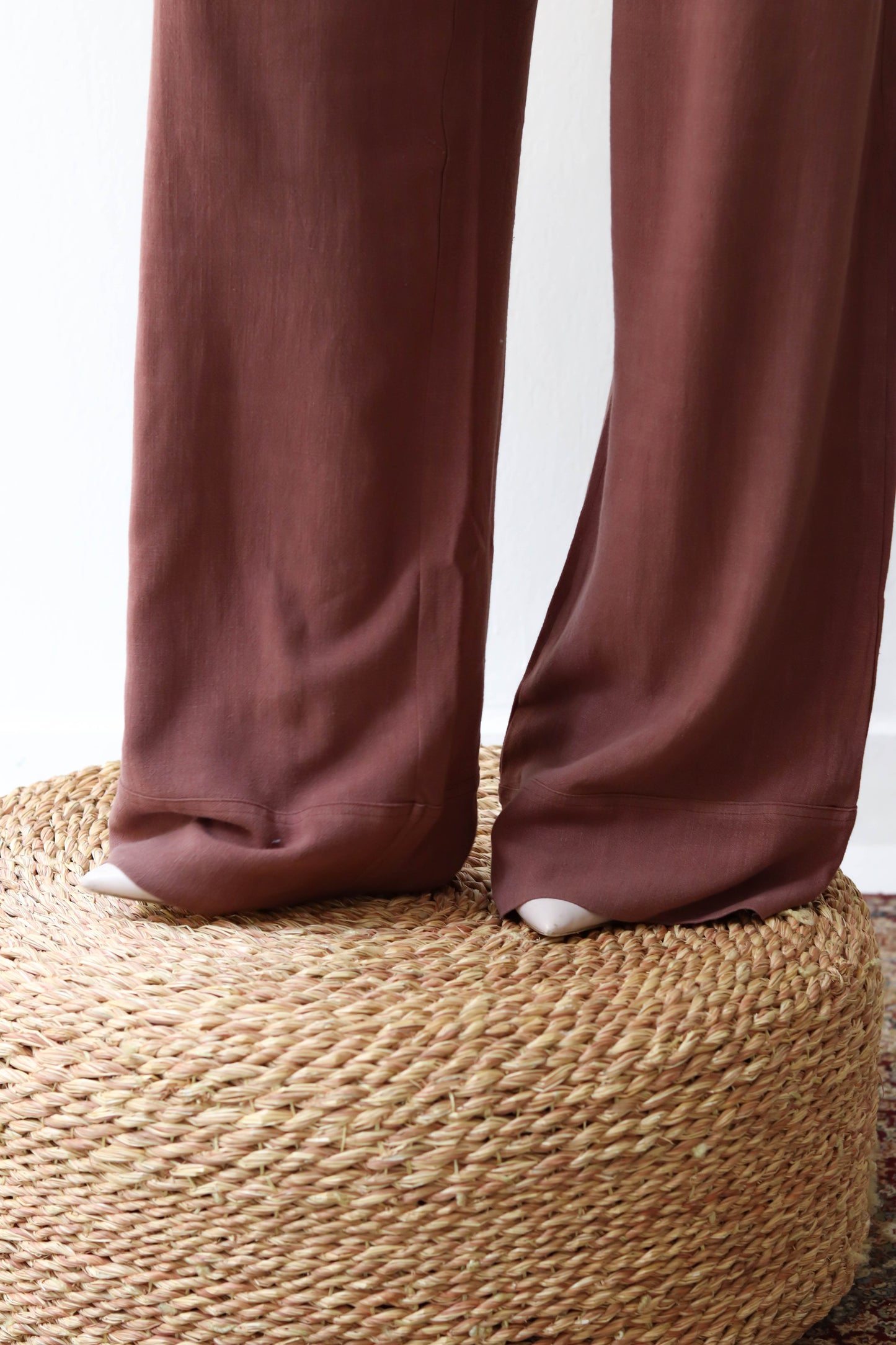 Linen Pants - Brown