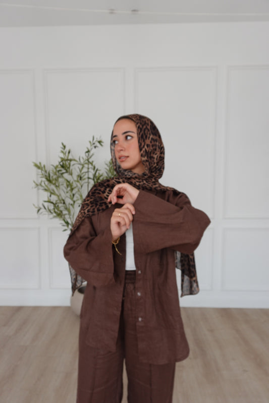 Everyday Linen Shirt - Brown