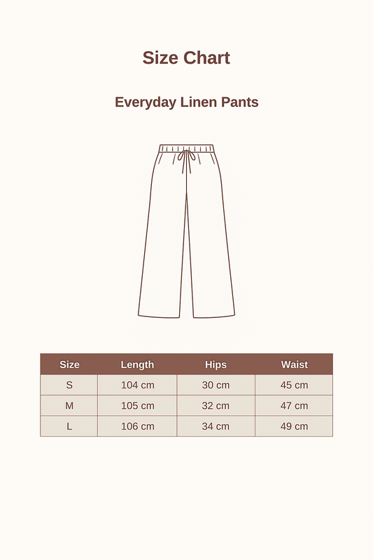 Everyday Linen Pants - Brown