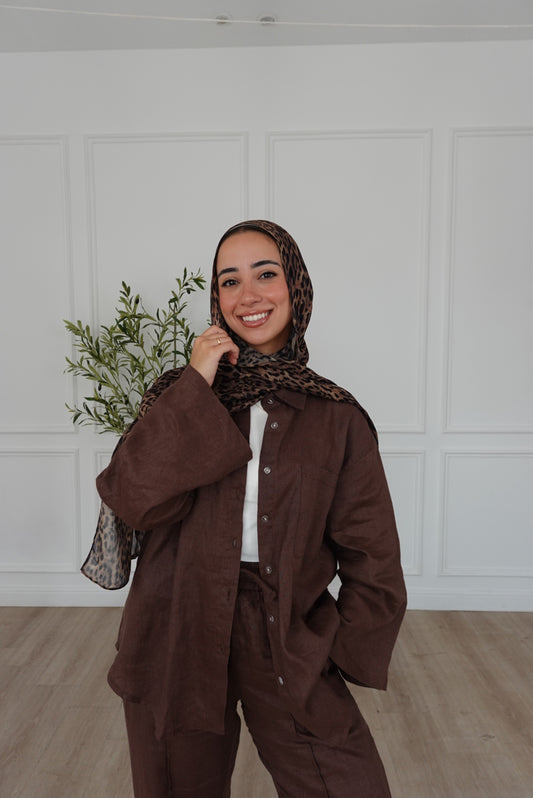 Everyday Linen Shirt - Brown