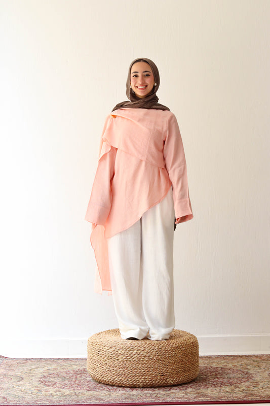 Softline Asym Top - Pink