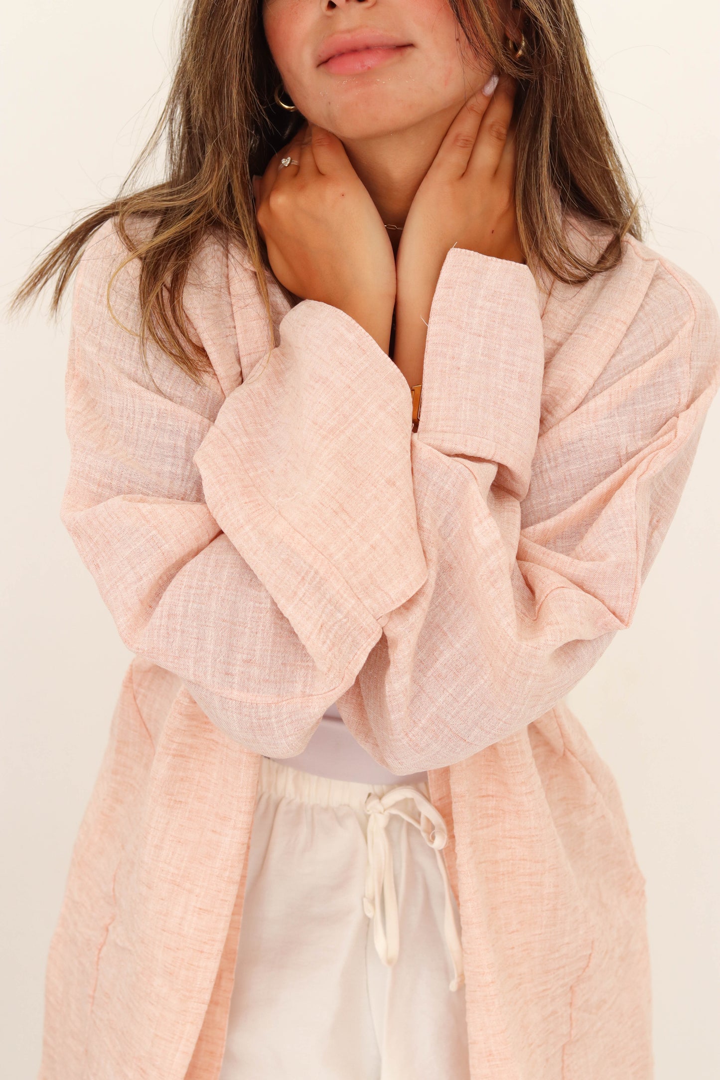 Open Sleeve Oversized Shirt