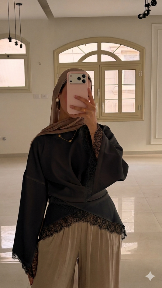 The Bridal Top - Black