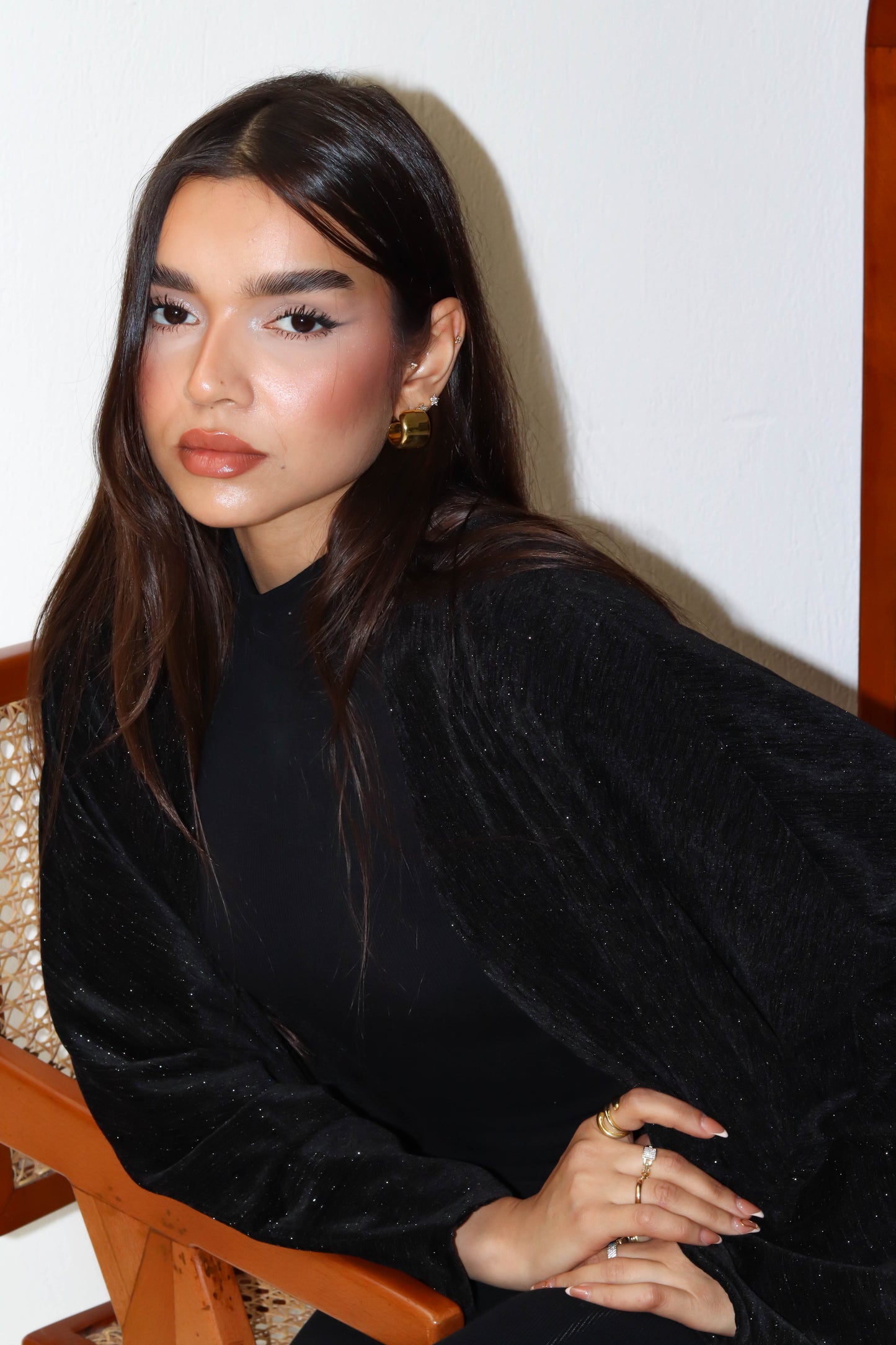 Layali Luxe Kaftan - Black