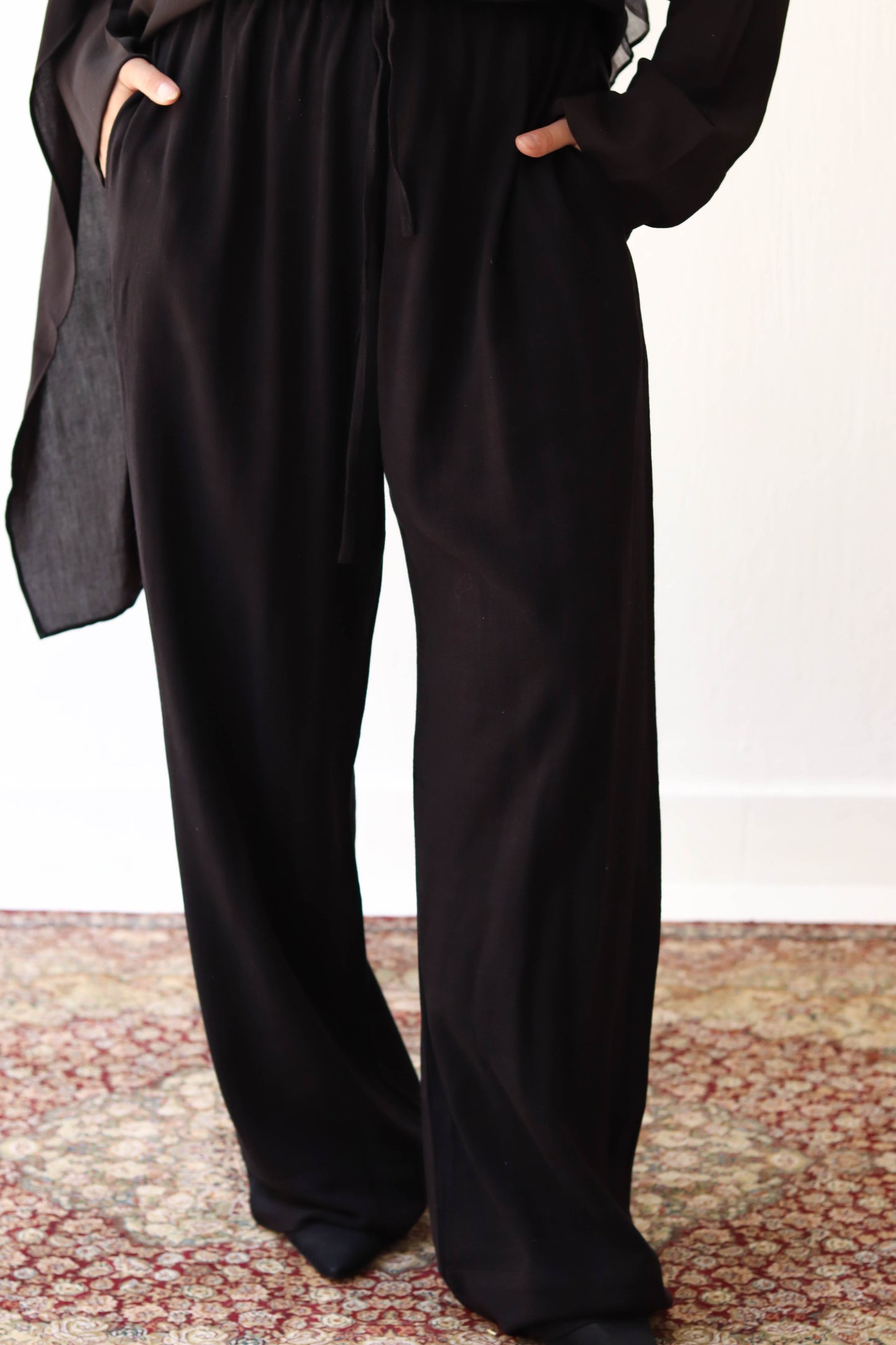 Linen Pants - Black