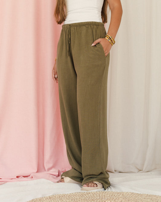 Linen Pants With Pockets