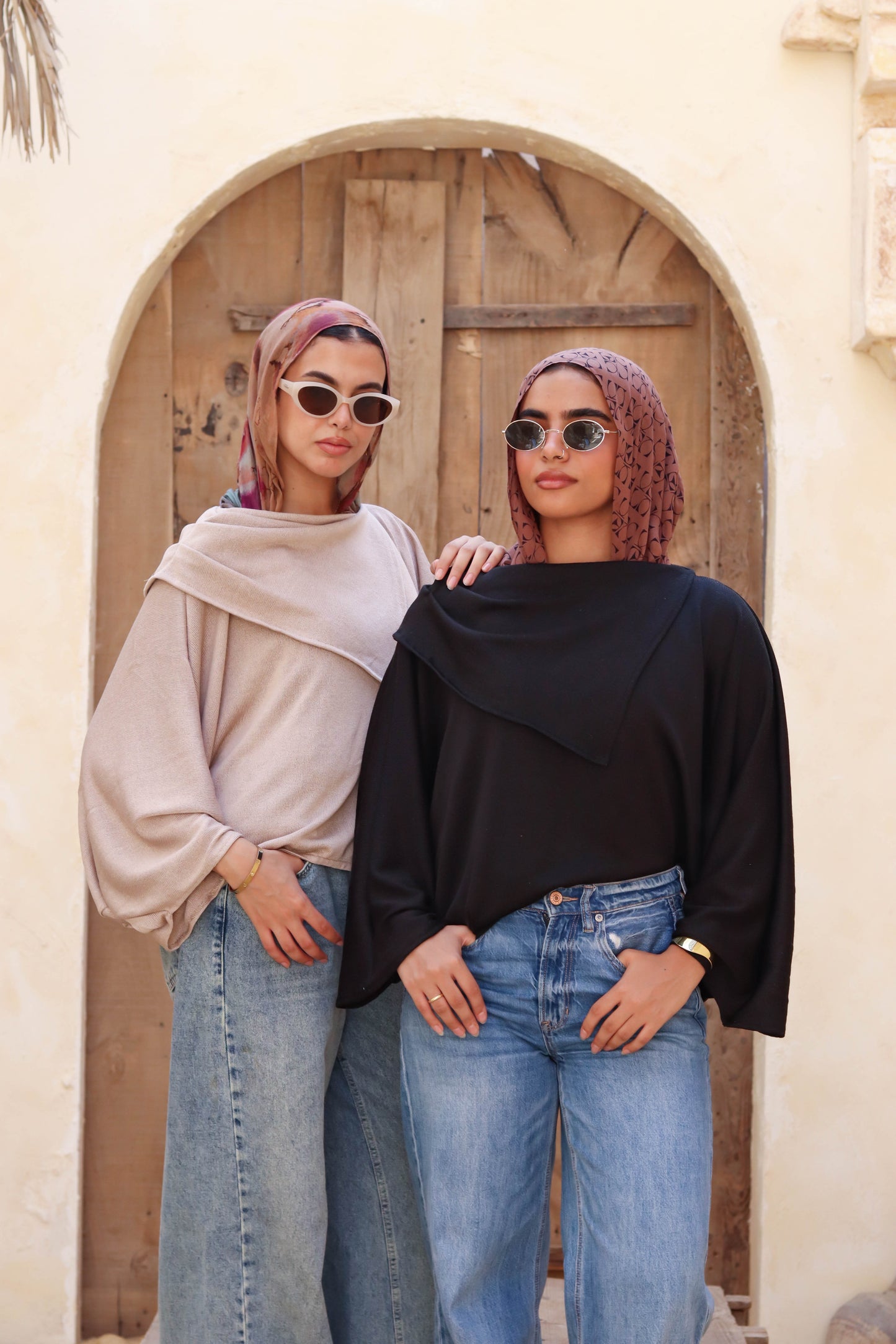 Oversized Drape Top Black