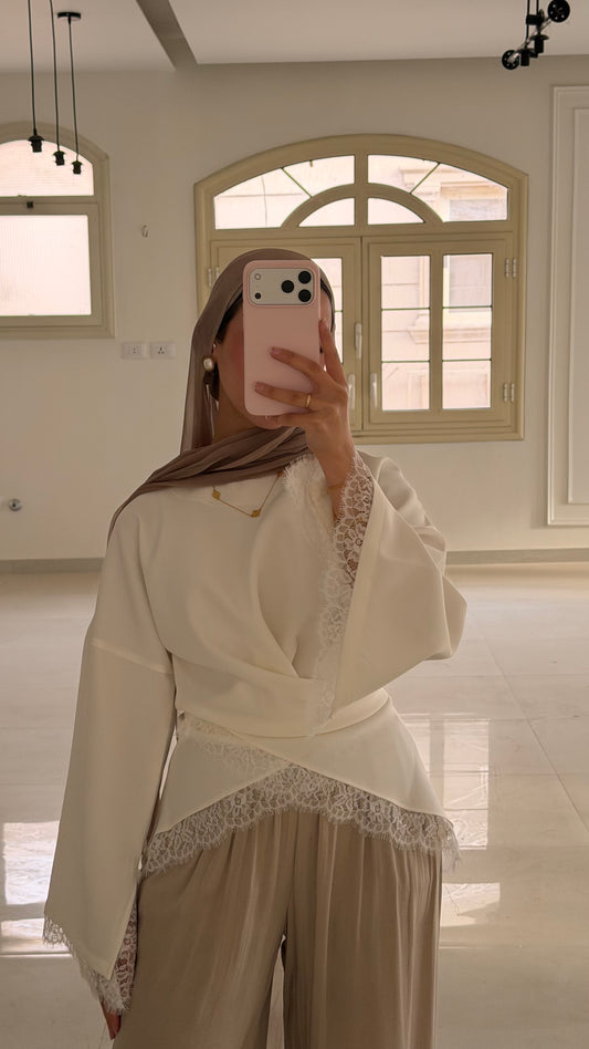 The Bridal Top - White