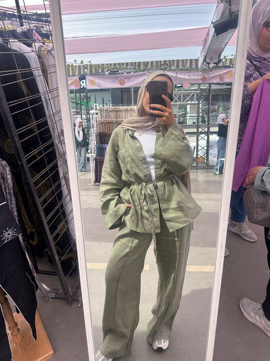 Everyday Linen Shirt - Olive