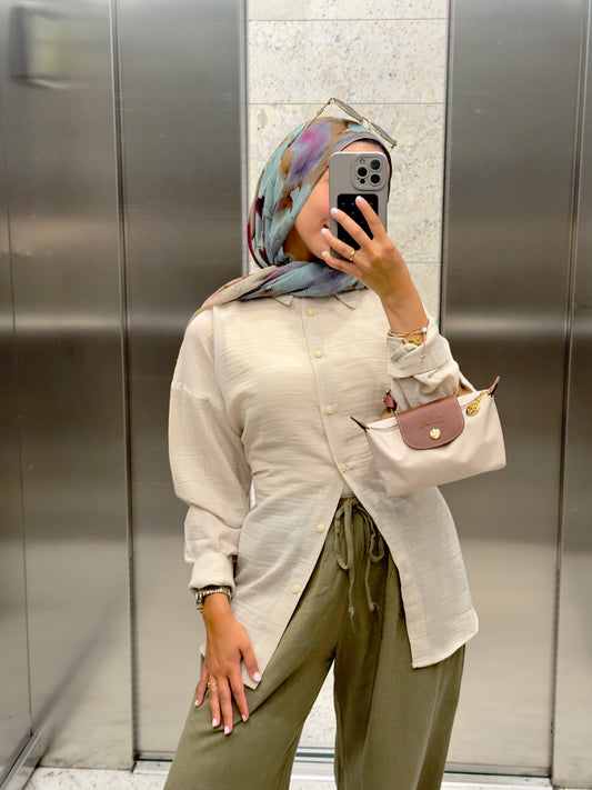 Snatched in Linen Beige