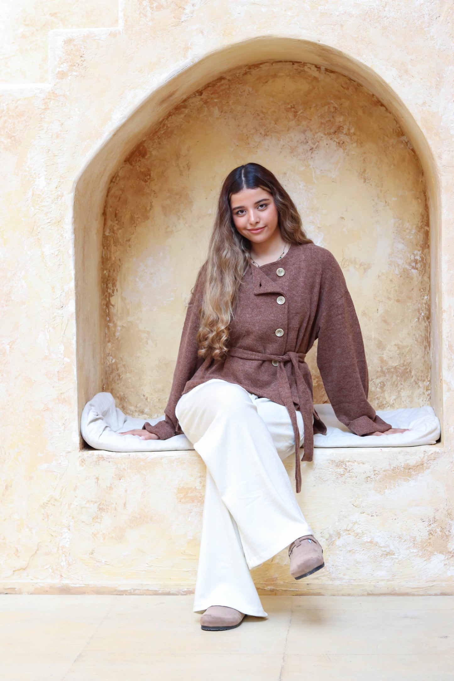 Cloud Cardigan Brown