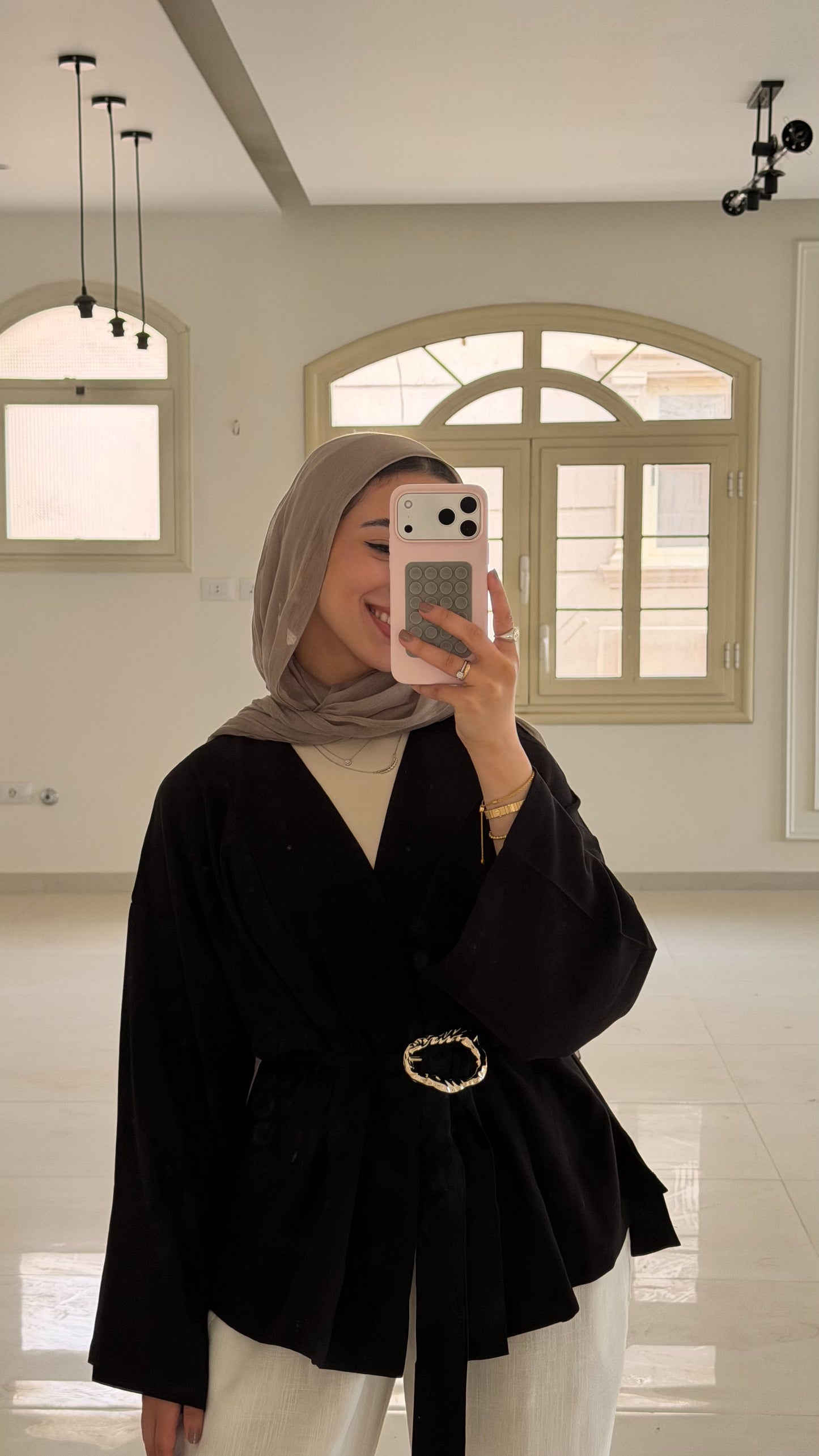 The Linen Drape Cardigan - Black
